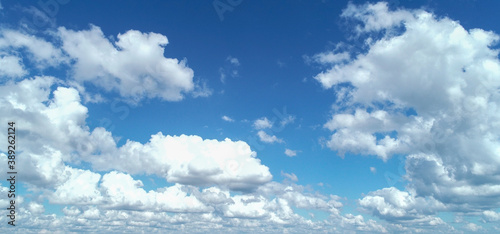 Gorgeous blue sky with clouds