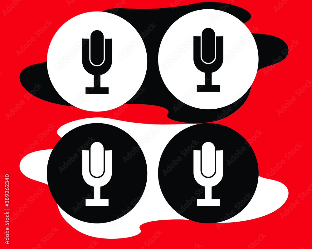 Video call icon set for screen template for online video app Video call icon set for screen template for online video app