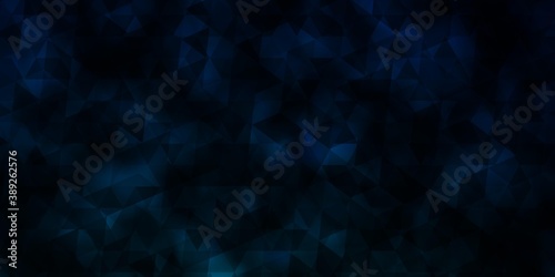 Dark Blue, Green vector background with triangles.