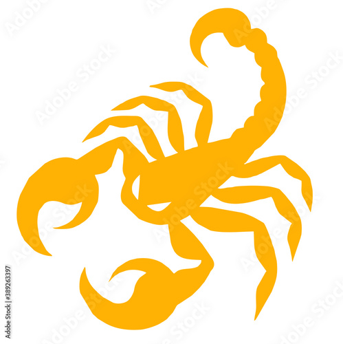 Print op canvas Vector icon of a scorpion