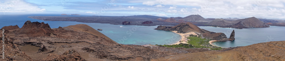 Volcanic landscape, Bartolomé Island, Galapagos, Ecuador