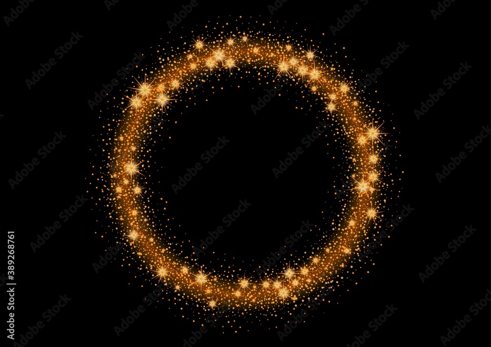 glittering stars and trail of sparkling particles glittering stars and trail of sparkling particles