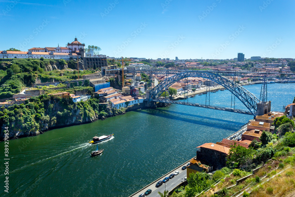 Cityscape image of Porto at noon.