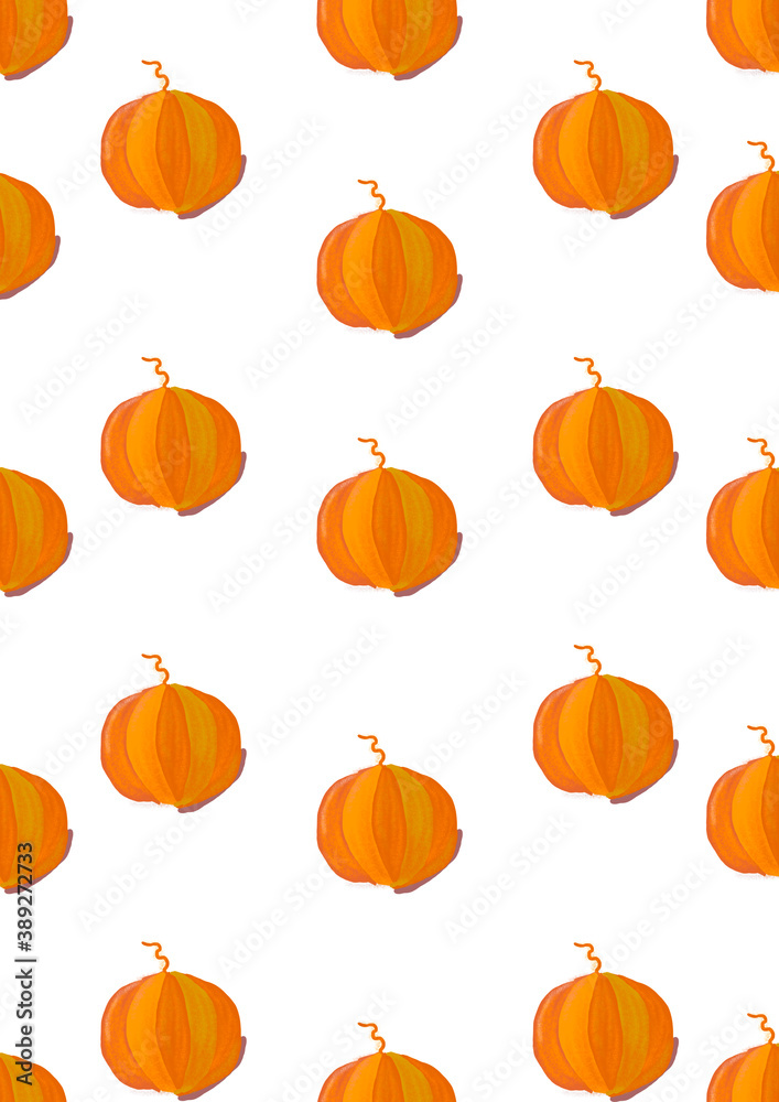 set of halloween pumpkins