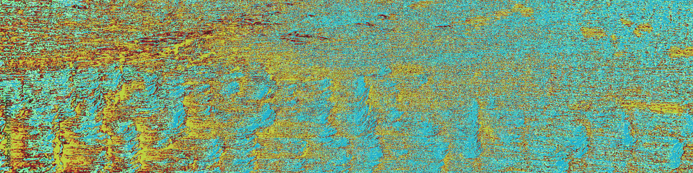 Brown Textured Tree. Azure Organic Canva. Green Brown Textured Tree. Azure Organic Canva. Green