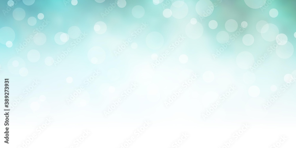 Light Blue, Green vector backdrop with circles.