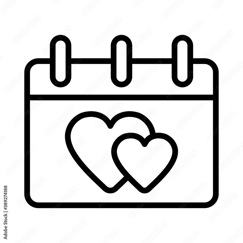 Save the date calendar icon on white background, vector illustration Save the date calendar icon on white background, vector illustration