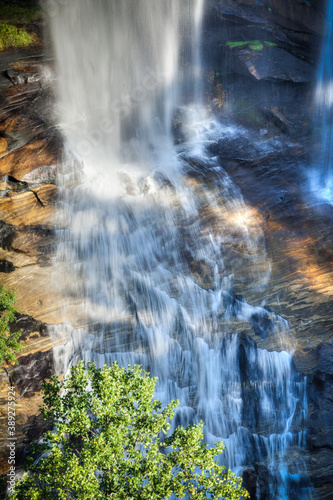 White water falls in the forests of North Carolina