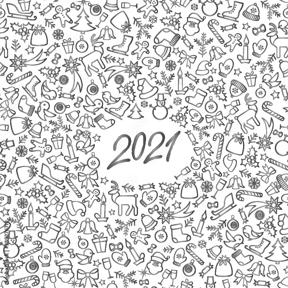 Christmas icon holiday background with numbers 2021. Happy New Year wallpaper. Winter holiday grunge greeting card design. Happy Winter Holiday Doodle Greeting Card with handwritten Lettering 2021 Christmas icon holiday background with numbers 2021. Happy New Year wallpaper. Winter holiday grunge greeting card design. Happy Winter Holiday Doodle Greeting Card with handwritten Lettering 2021