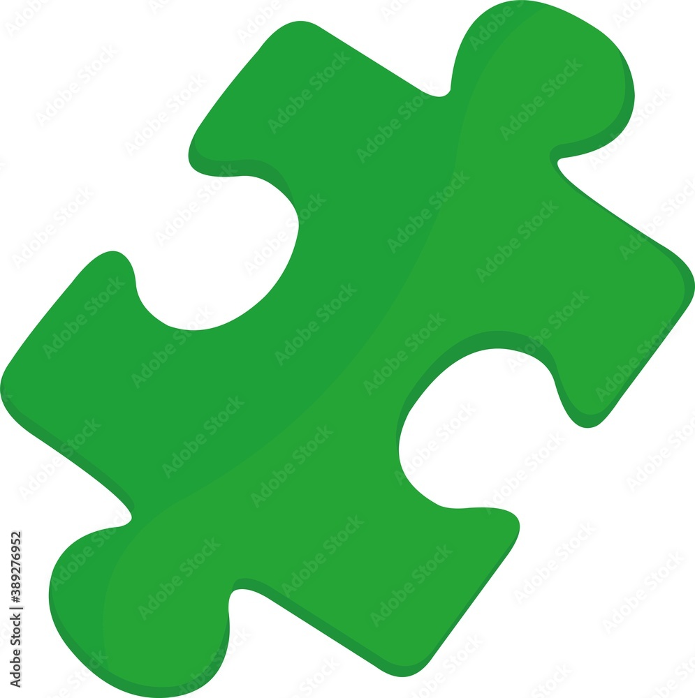 Vector illustration of emoticon of one piece of puzzle Vector illustration of emoticon of one piece of puzzle