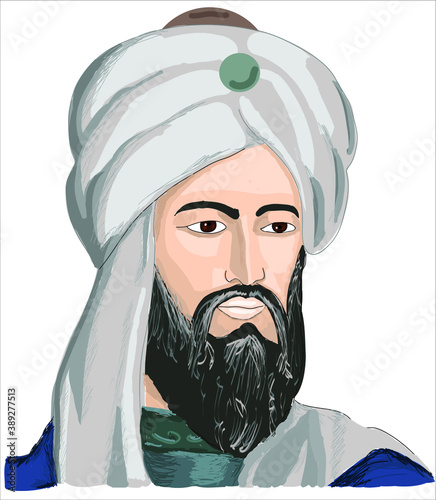 A vector illustration of Al-Khwarizmi Muslim Scholar
AL harizmi- harizmi