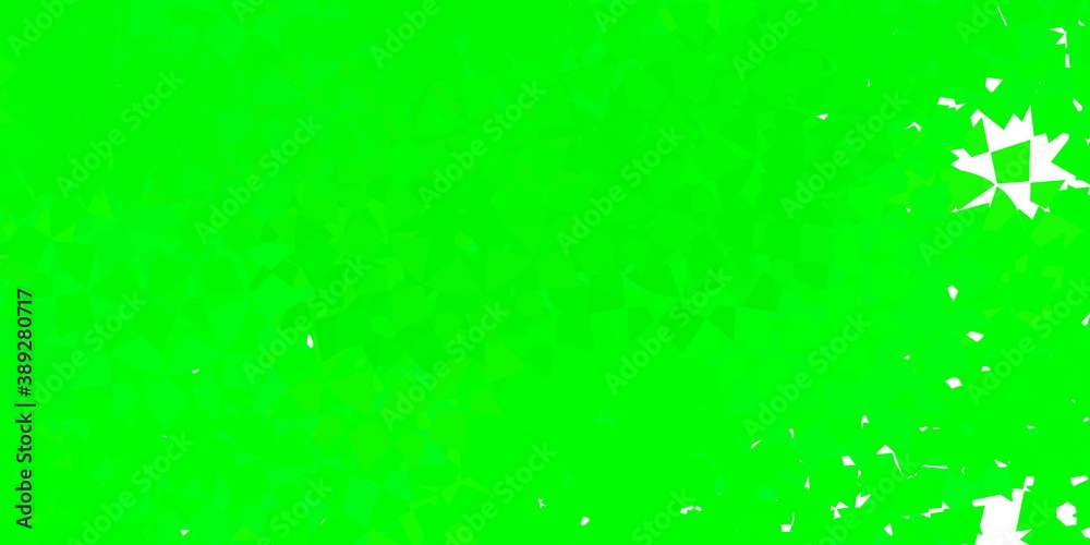 Obraz premium Dark green vector background with polygonal forms.