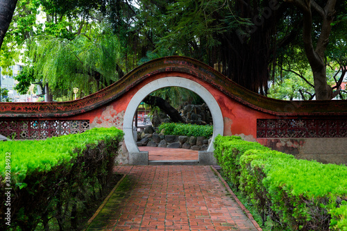Traditional Chinese style in Park architecture in Taiwan.
