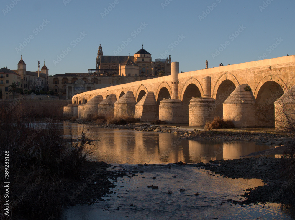 Roman bridge of Cordoba. So well built that it is still used today