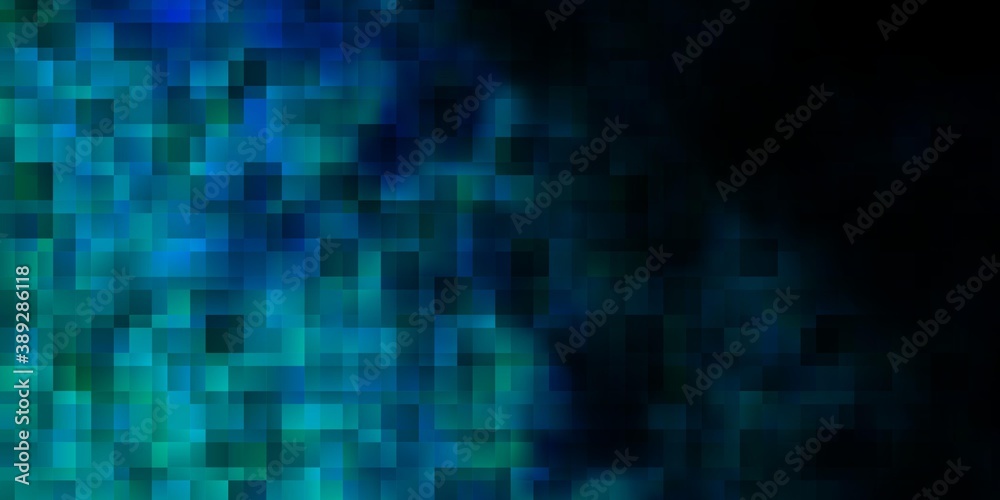 Dark BLUE vector background with rectangles.