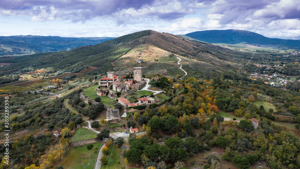 Fototapeta premium Monterrey is a little village buuilt on a top of a hill in Galicia, Nort-west of Spain
