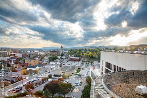 Dramatic sky over Altoona Pennsylvania