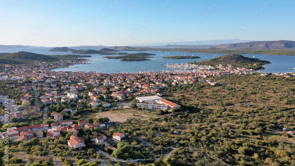 Croatia - Murter town from drone view
