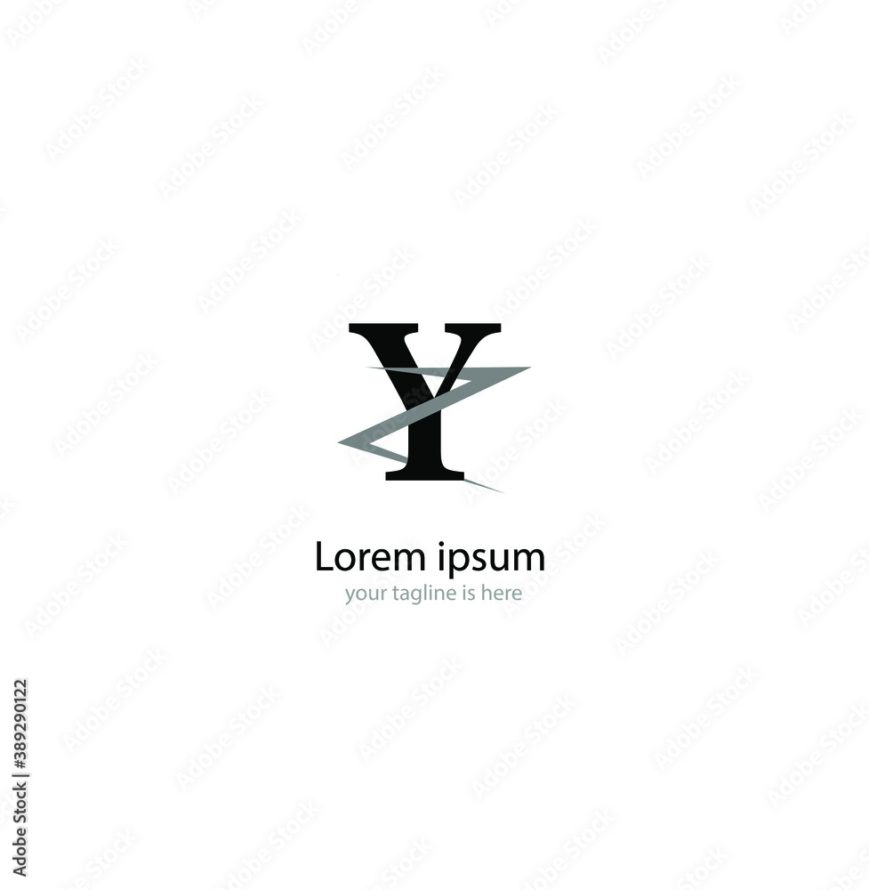 the simple modern logo of letter y with white background the simple modern logo of letter y with white background