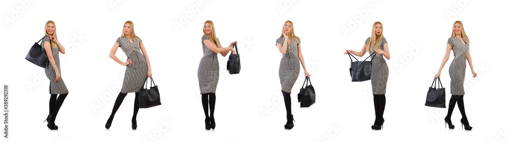 Woman with bag in fashion concept Woman with bag in fashion concept