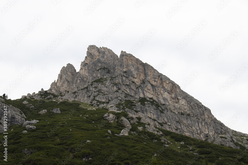 ammirare la cima delle dolomiti