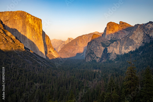 Tunnel View of Yosemite Valley, Sunset