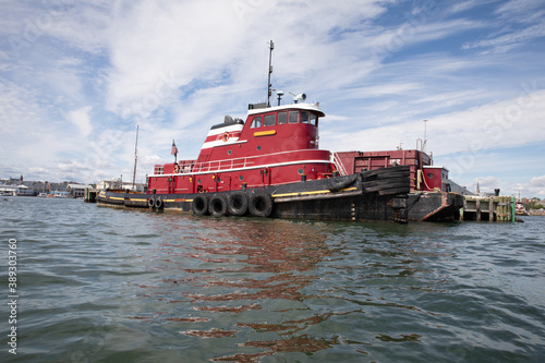 tug boat in the harbor