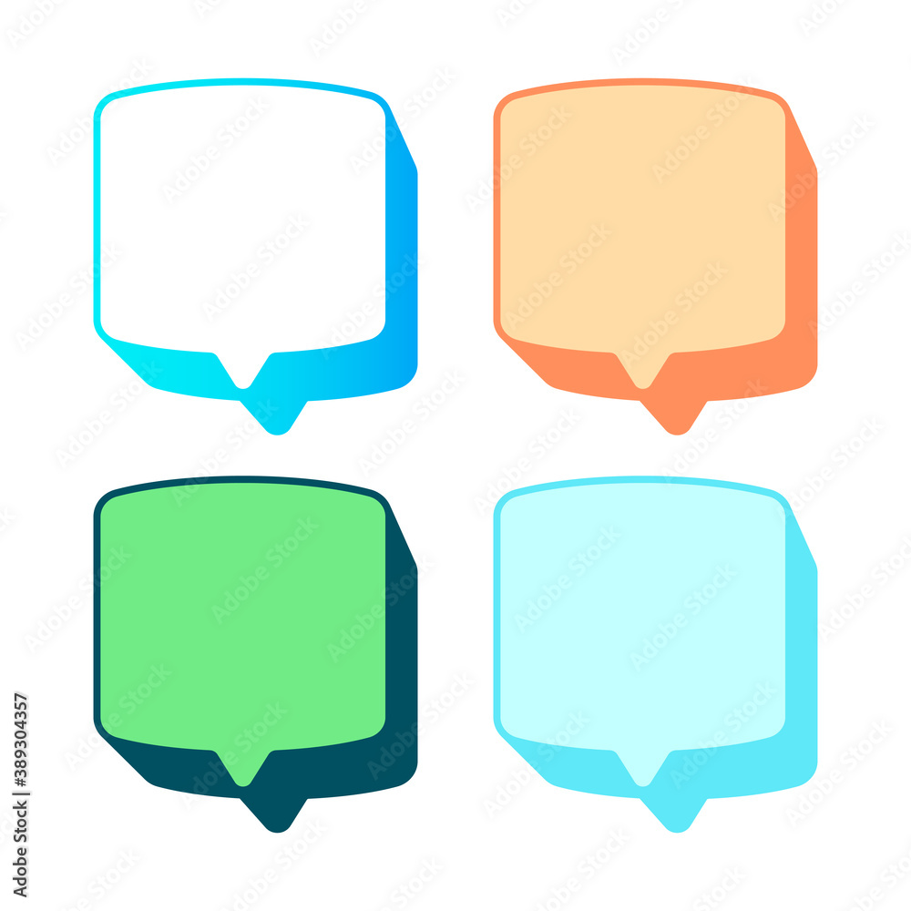 3D blank empty vector speech bubbles. Chat, inbox, dialog, message, question, communication, talk, speak, sticker, balloon, thinking 3D blank empty vector speech bubbles. Chat, inbox, dialog, message, question, communication, talk, speak, sticker, balloon, thinking