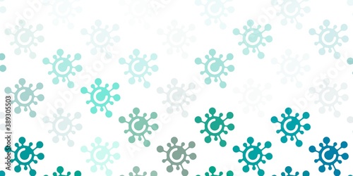 Light Green vector texture with disease symbols.