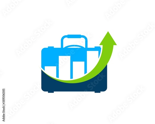Job bag with finance bar and arrow up