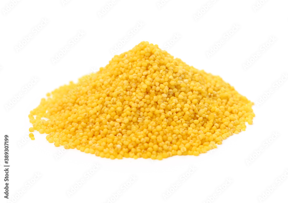 Millet on a white background