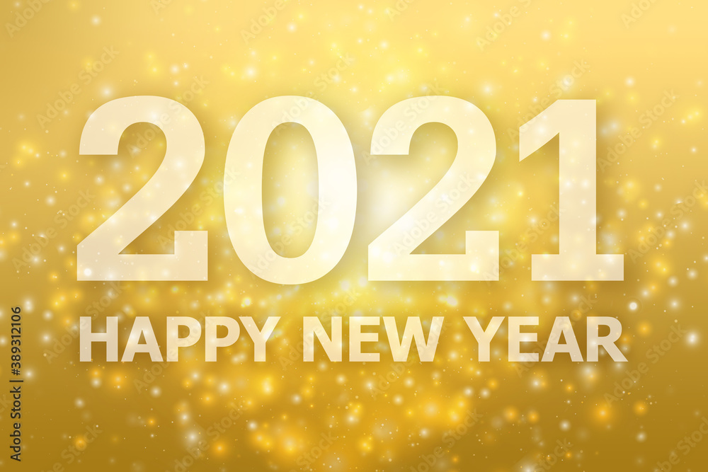 Gold glitter color 2021 new year beautiful background