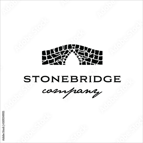 Stone bridge with a classic design style