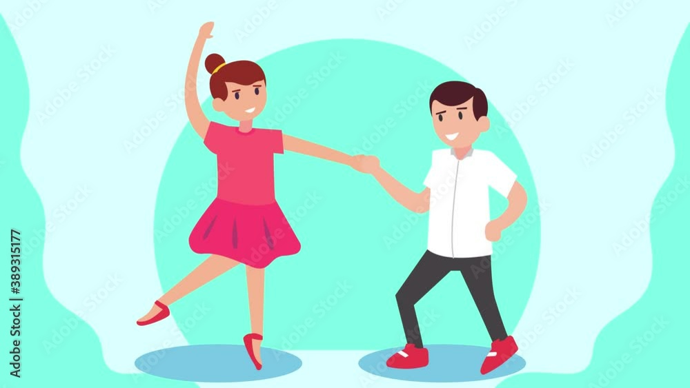 Romantic young couple dancing together Romantic young couple dancing together
