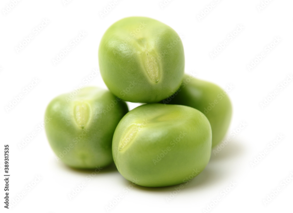 Fresh peas isolated on white background Fresh peas isolated on white background