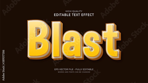 blast text style effect.editable game font effect