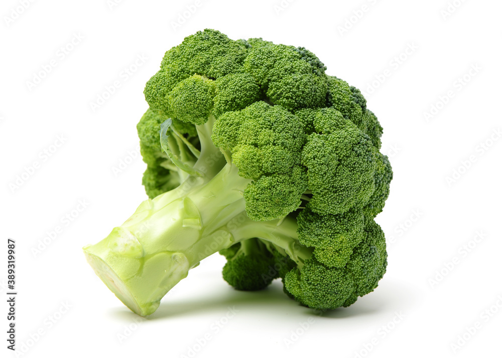 Broccoli vegetable on white background Broccoli vegetable on white background