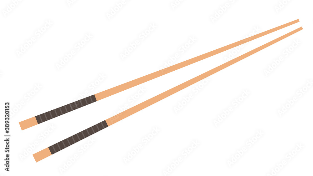 Chopsticks vector. chopsticks white background. wallpaper. free space for text. copy space.