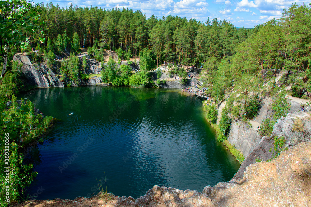 Attractions not far from the city of Yekaterinburg called Talkov Stone