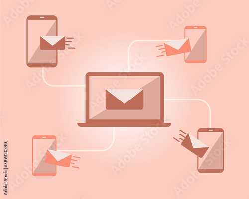Email Marketing for sales and marketing vector