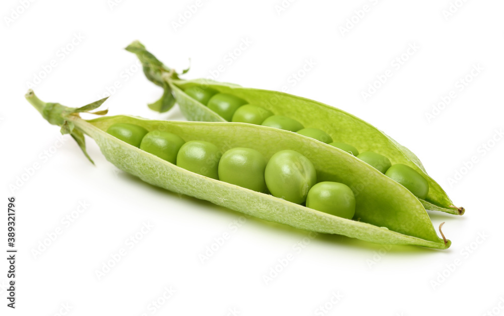 green peas isolated on white background green peas isolated on white background