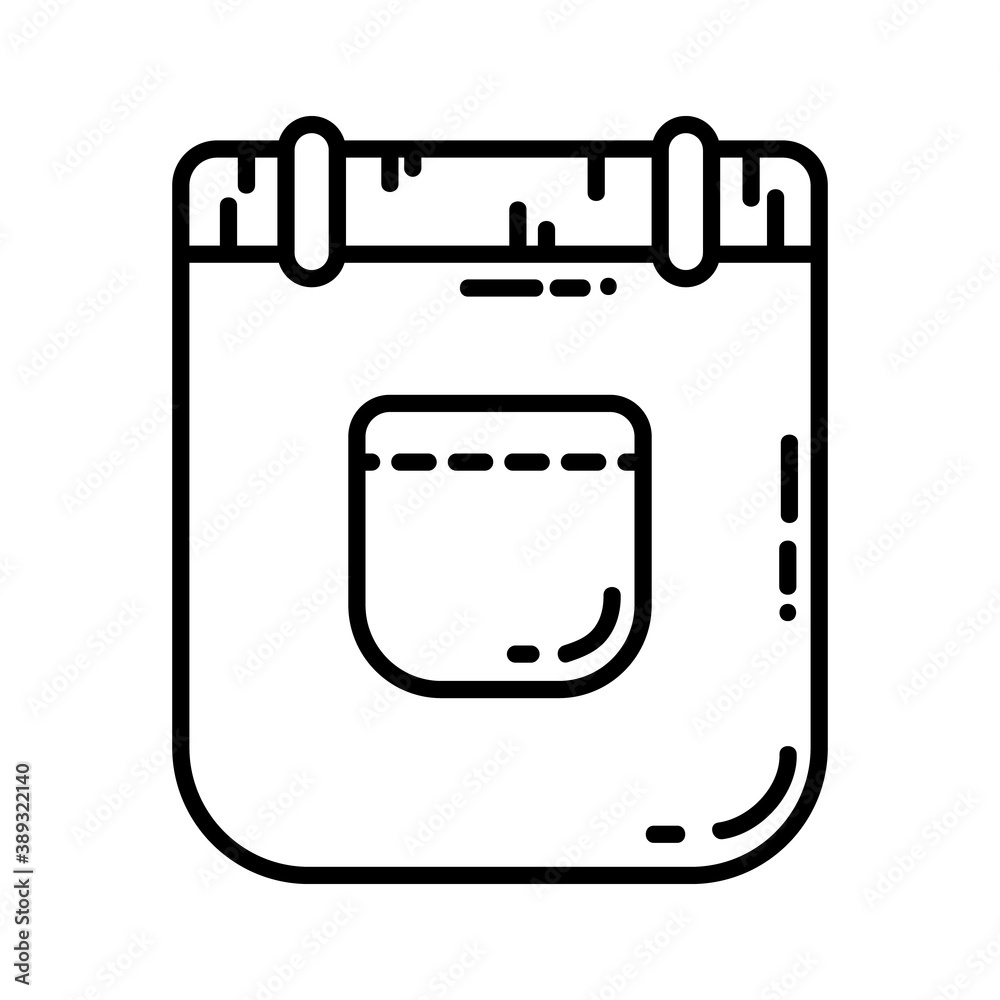 Folded pants with pocket flat line icon. Casual trousers clothing piece element vector stock isolated image on white background. Glyph pictogram for web, mobile, infographics Folded pants with pocket flat line icon. Casual trousers clothing piece element vector stock isolated image on white background. Glyph pictogram for web, mobile, infographics