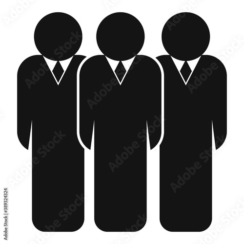 Business training staff icon. Simple illustration of business training staff vector icon for web design isolated on white background