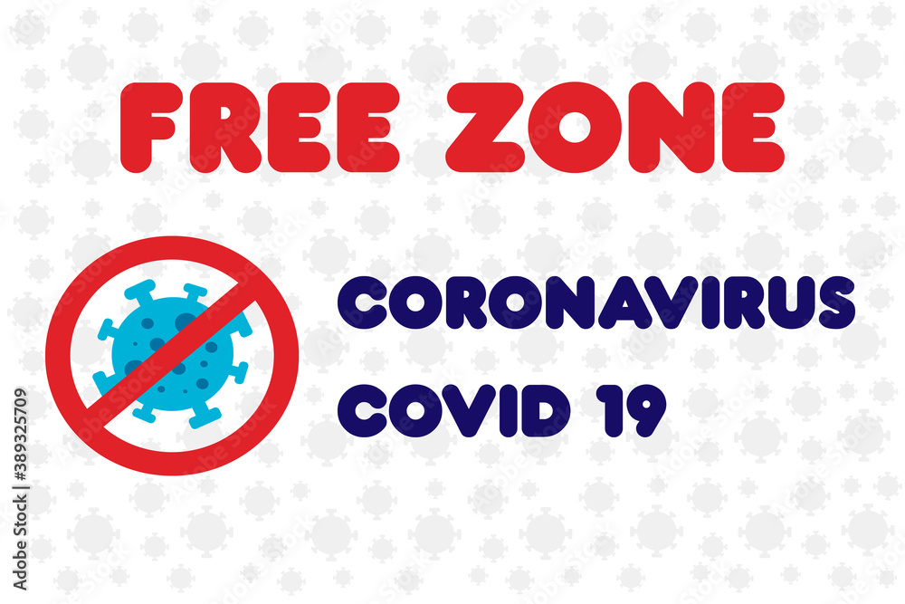 Door sticker disinfected, clean zone from the deadly COVID 19 virus ...
