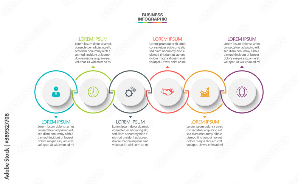 Business data visualization. timeline infographic icons designed for abstract background template milestone element modern diagram process technology digital marketing data presentation chart Vector