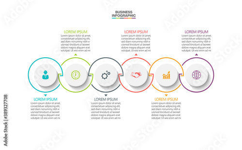 Business data visualization. timeline infographic icons designed for abstract background template milestone element modern diagram process technology digital marketing data presentation chart Vector