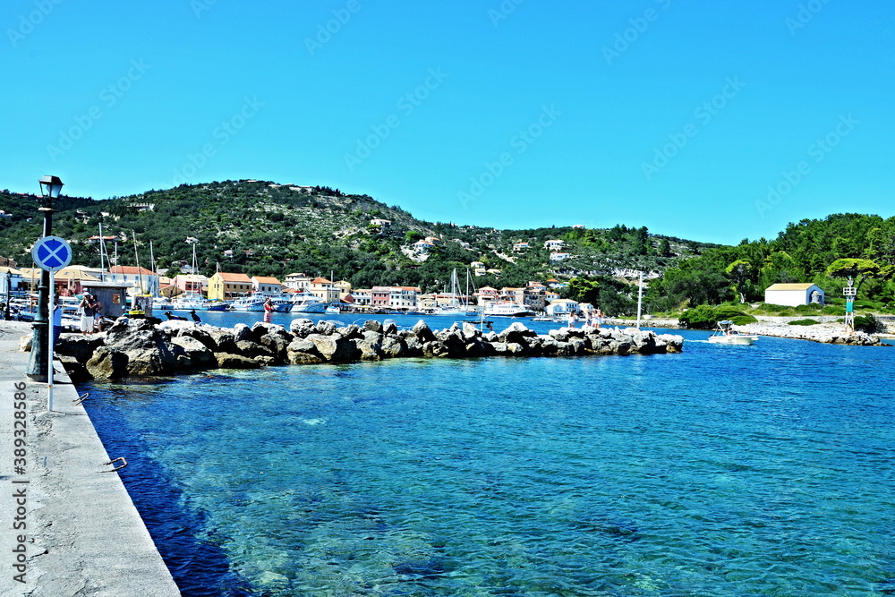 Greece,island Paxos-view of the harbor Gaios