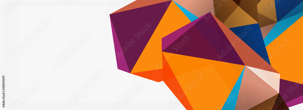 3d mosaic abstract backgrounds, low poly shape geometric design 3d mosaic abstract backgrounds, low poly shape geometric design