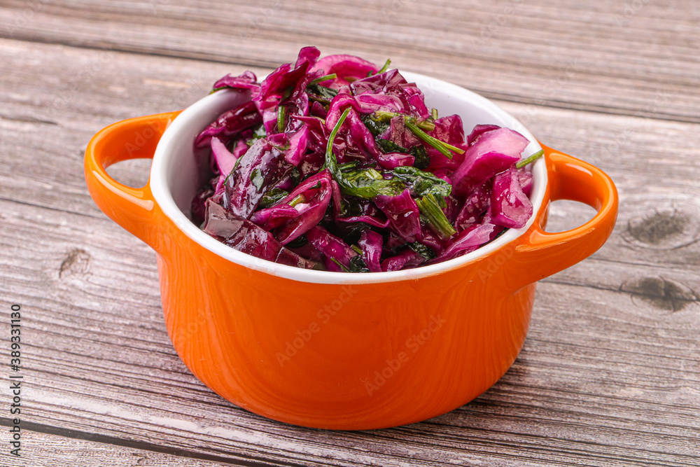 Pickled red cabbage with herbs Pickled red cabbage with herbs