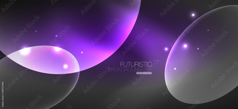 Neon ellipses abstract backgrounds. Shiny bright round shapes glowing in the dark. Vector futuristic illustrations for covers, banners, flyers and posters and other Neon ellipses abstract backgrounds. Shiny bright round shapes glowing in the dark. Vector futuristic illustrations for covers, banners, flyers and posters and other